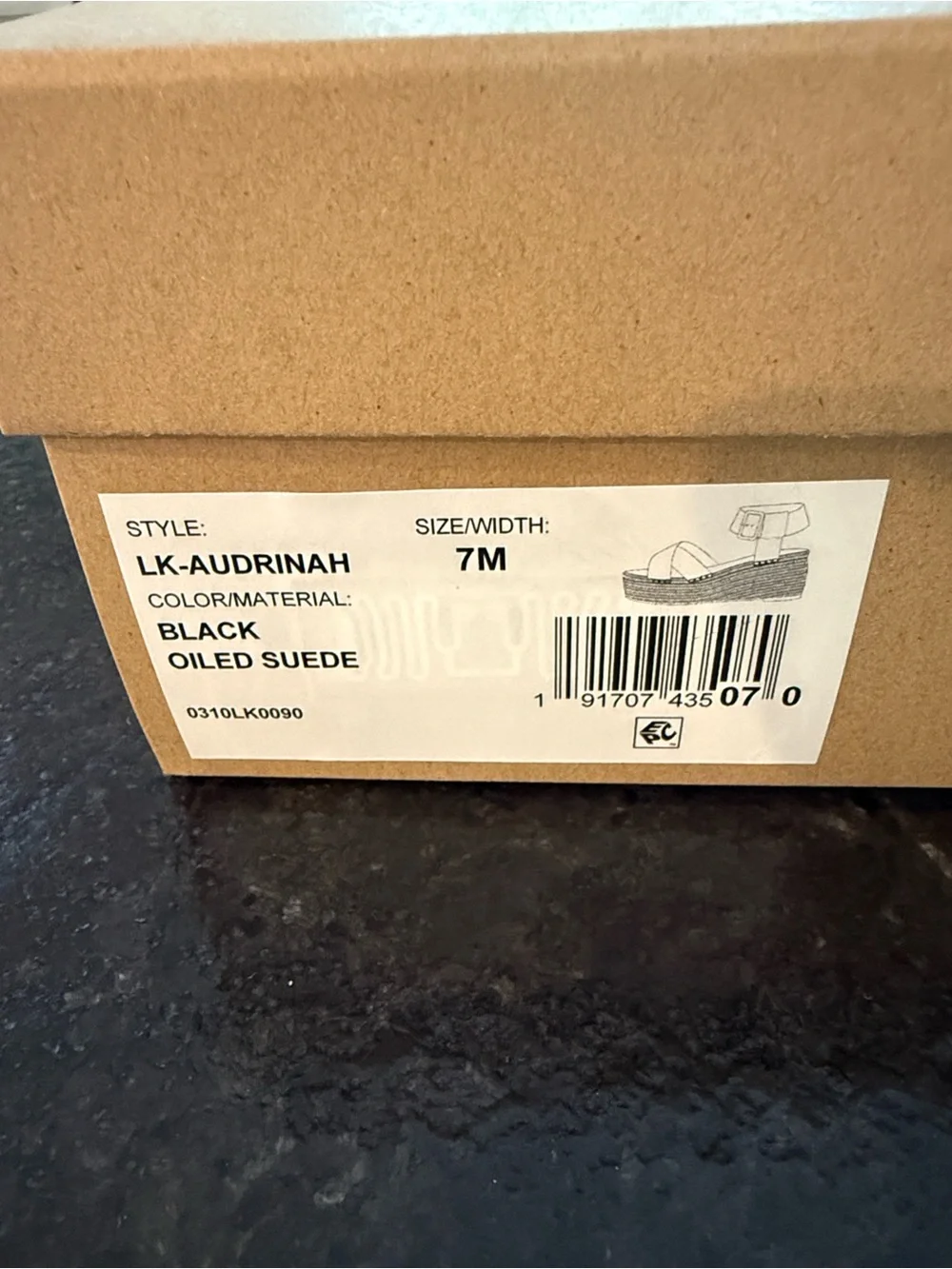 Lucky Brand Black Wedge Sandals